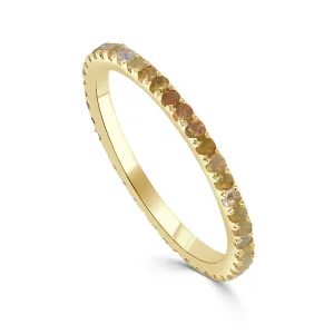 14k Gold & Opal Eternity Band - 0.43ct
