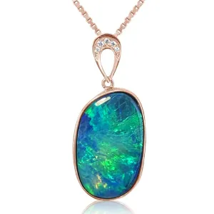18kt Rose Gold Opal pendant