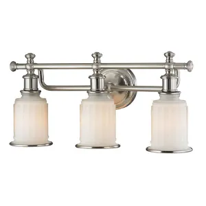 Acadia Three-Light Bathroom Vanity Fixture