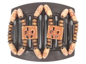 African Butterfly Thick Hair Comb - Dupla Brown 129