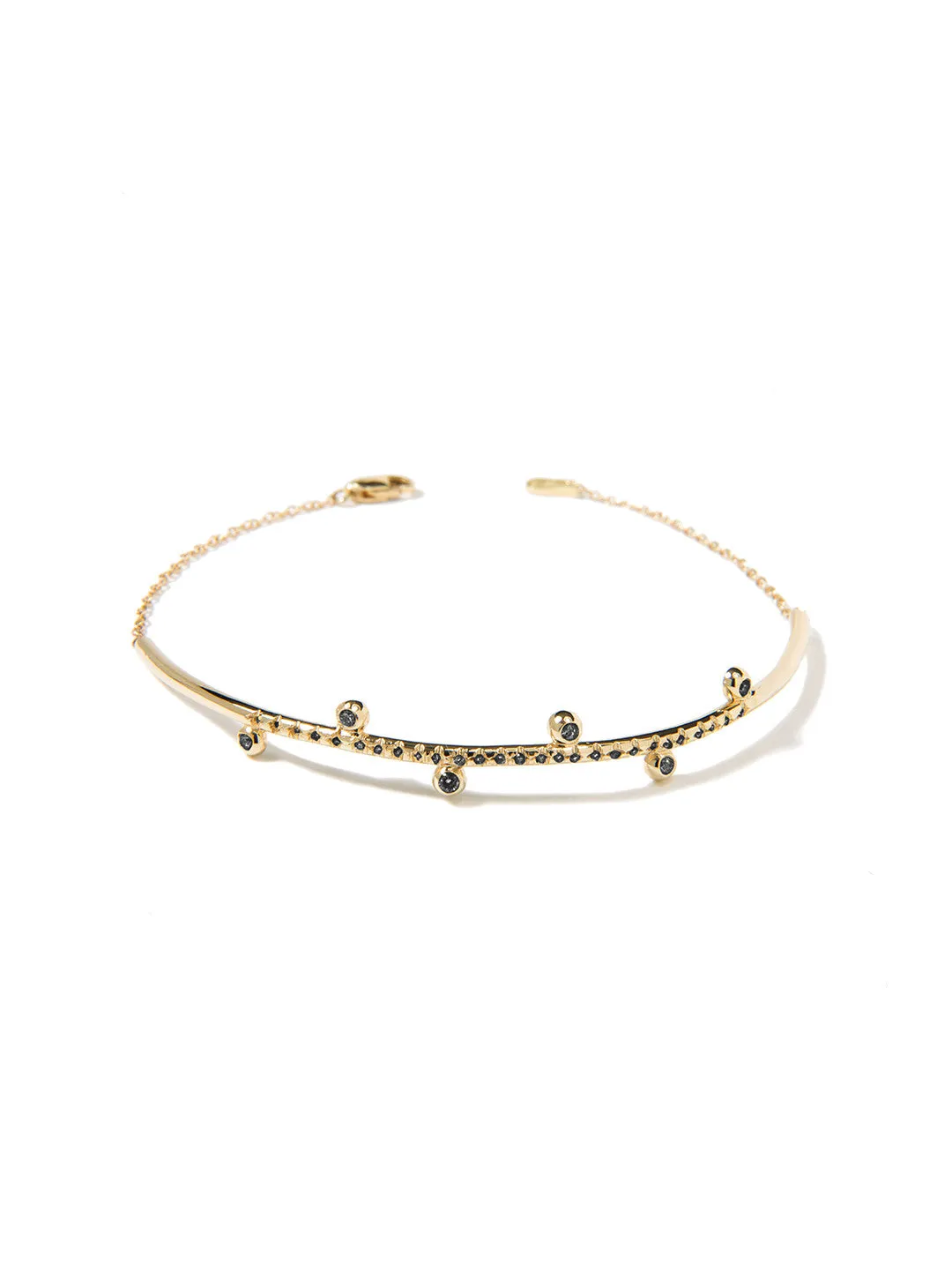 ANDROMEDA CUFF (BLACK DIAMONDS)