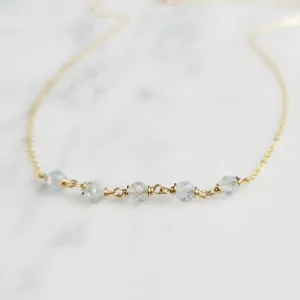 Aquamarine Beaded Necklace