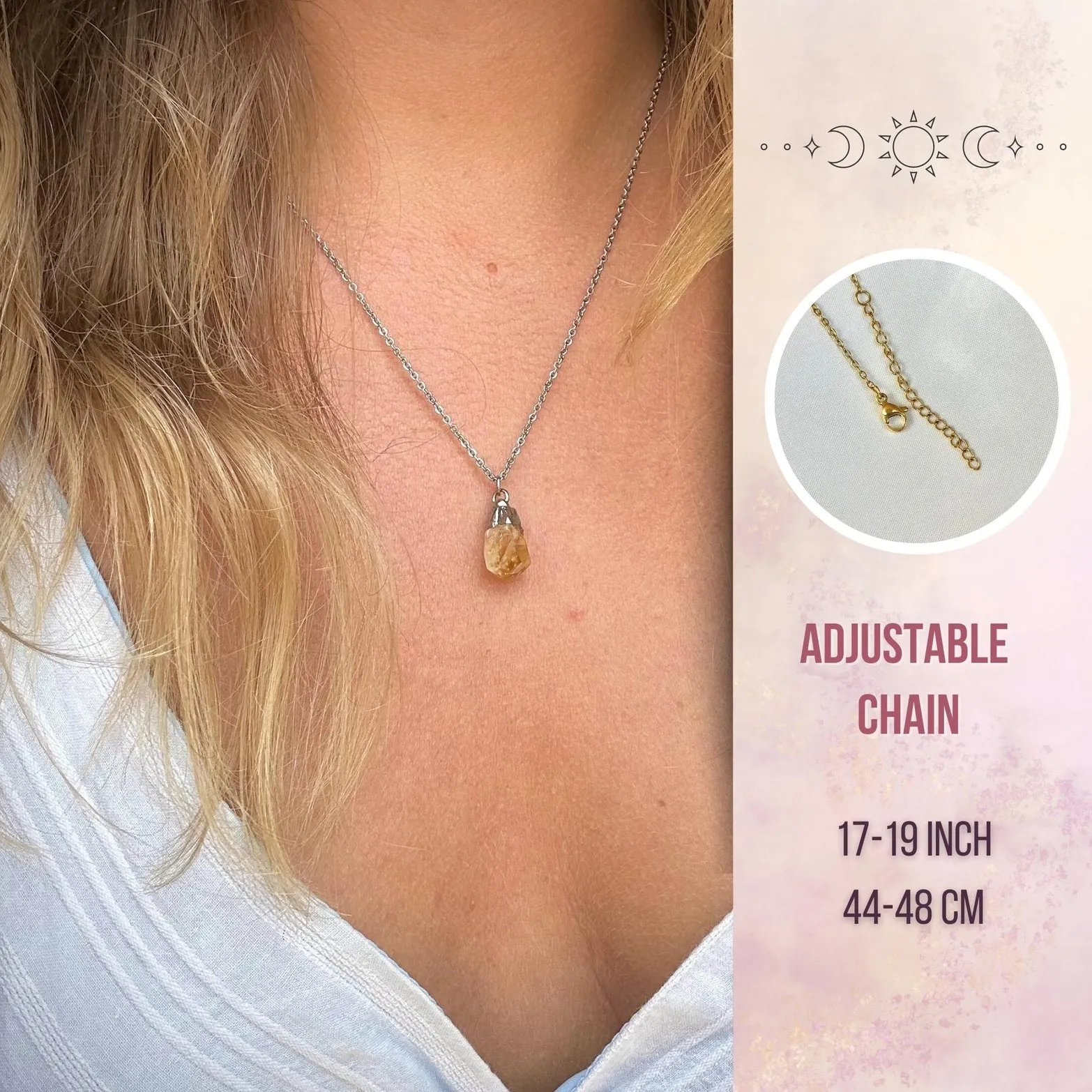 Aryenne Raw Aquamarine Gold Crystal Necklace