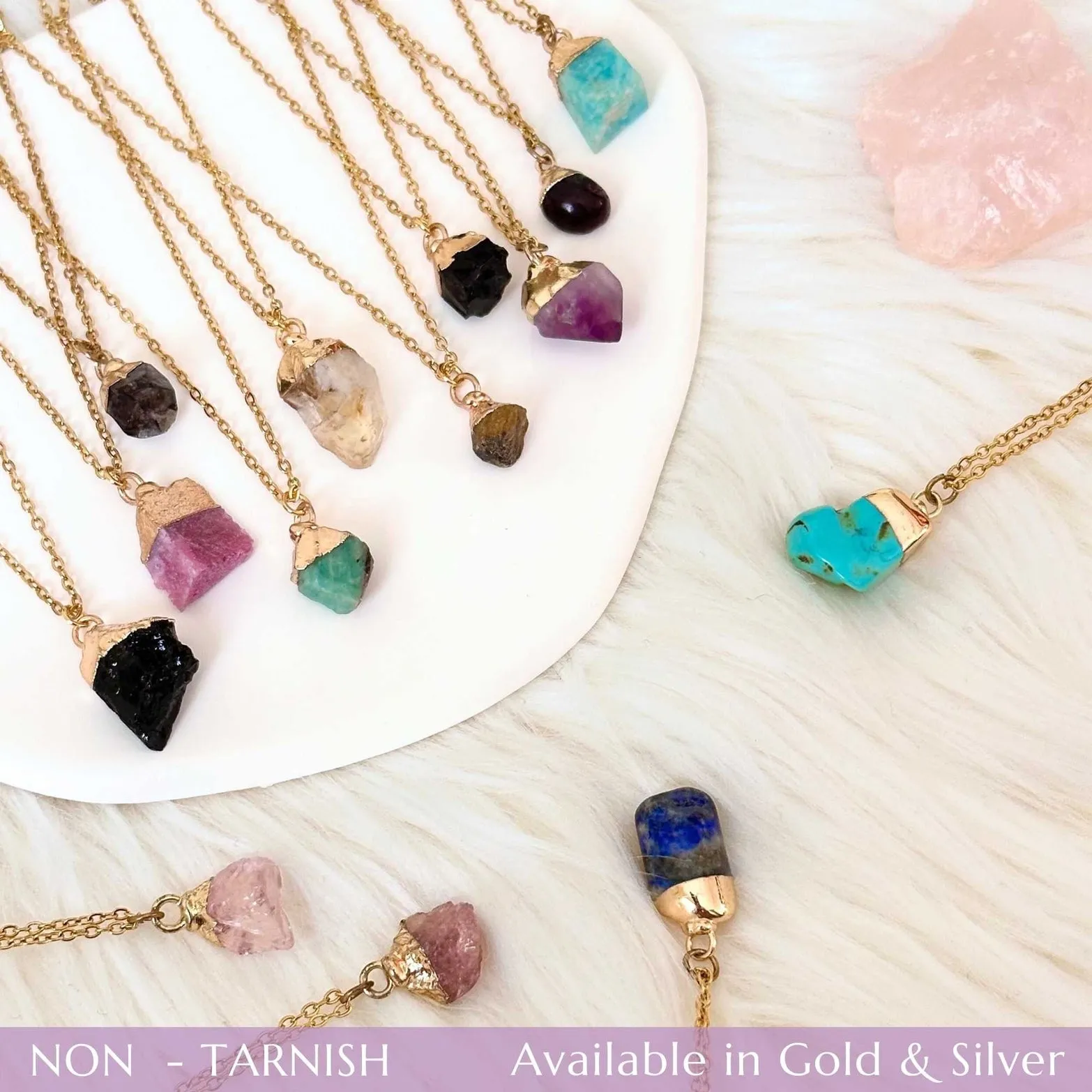 Aryenne Raw Aquamarine Gold Crystal Necklace