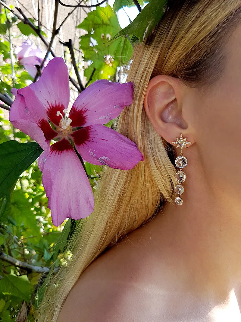 Aztec Graduated Starburst Earrings