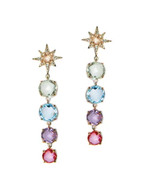 Aztec Graduated Starburst Earrings