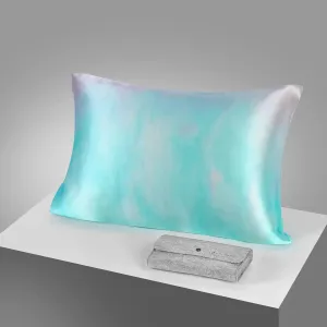 Blushing Ombre: Reversible Mulberry Silk Zip Pillowcase Blushing Ombre: Reversible Mulberry Silk Zip Pillowcase