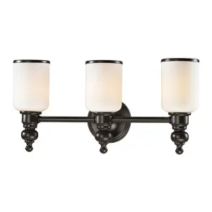 Bristol Way Three-Light Bathroom Vanity Fixture