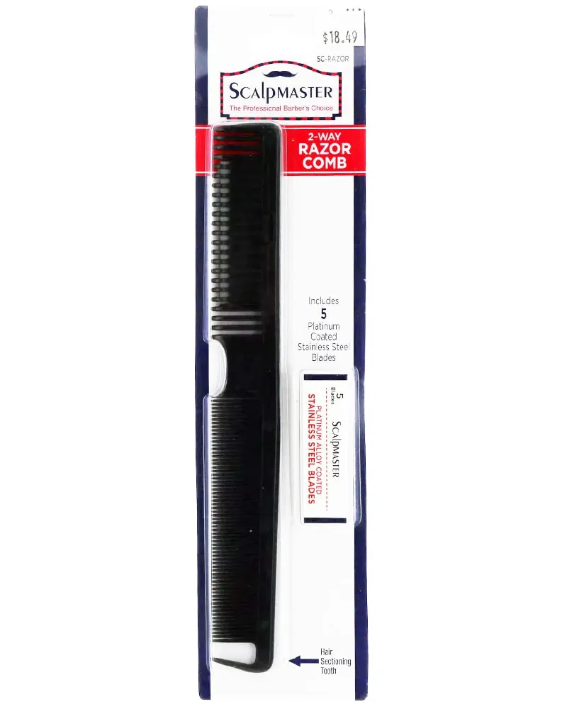 Burmax Scalpmaster 2-Way Razor Comb