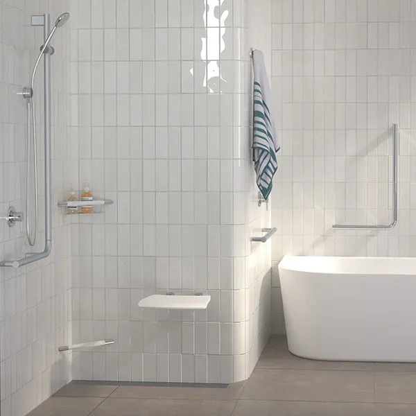 Caroma Opal Folding Shower Seat - White