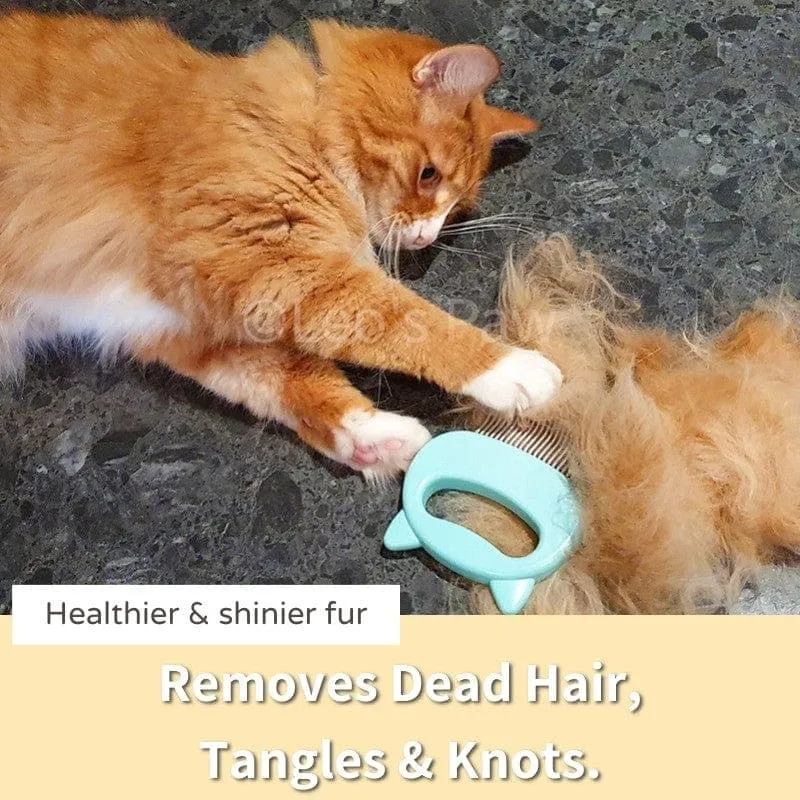 Cat Hair Removal Massaging Shell Comb
