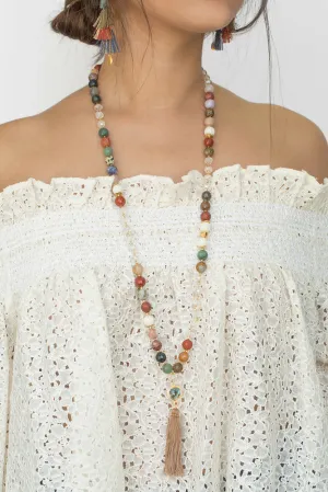 Chan Luu Multi Tassel Long Necklace