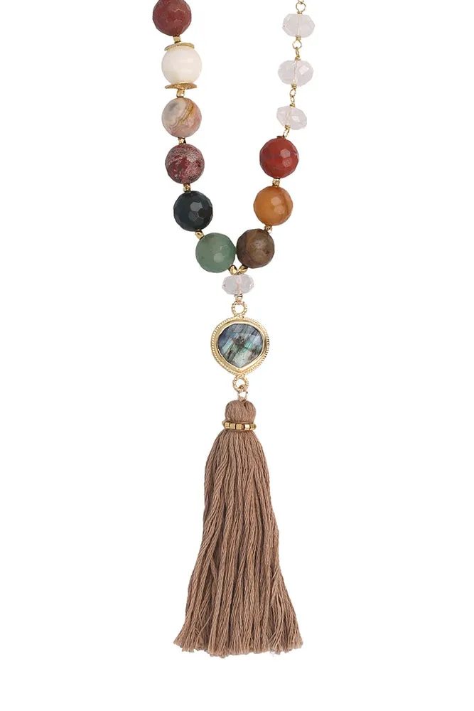 Chan Luu Multi Tassel Long Necklace