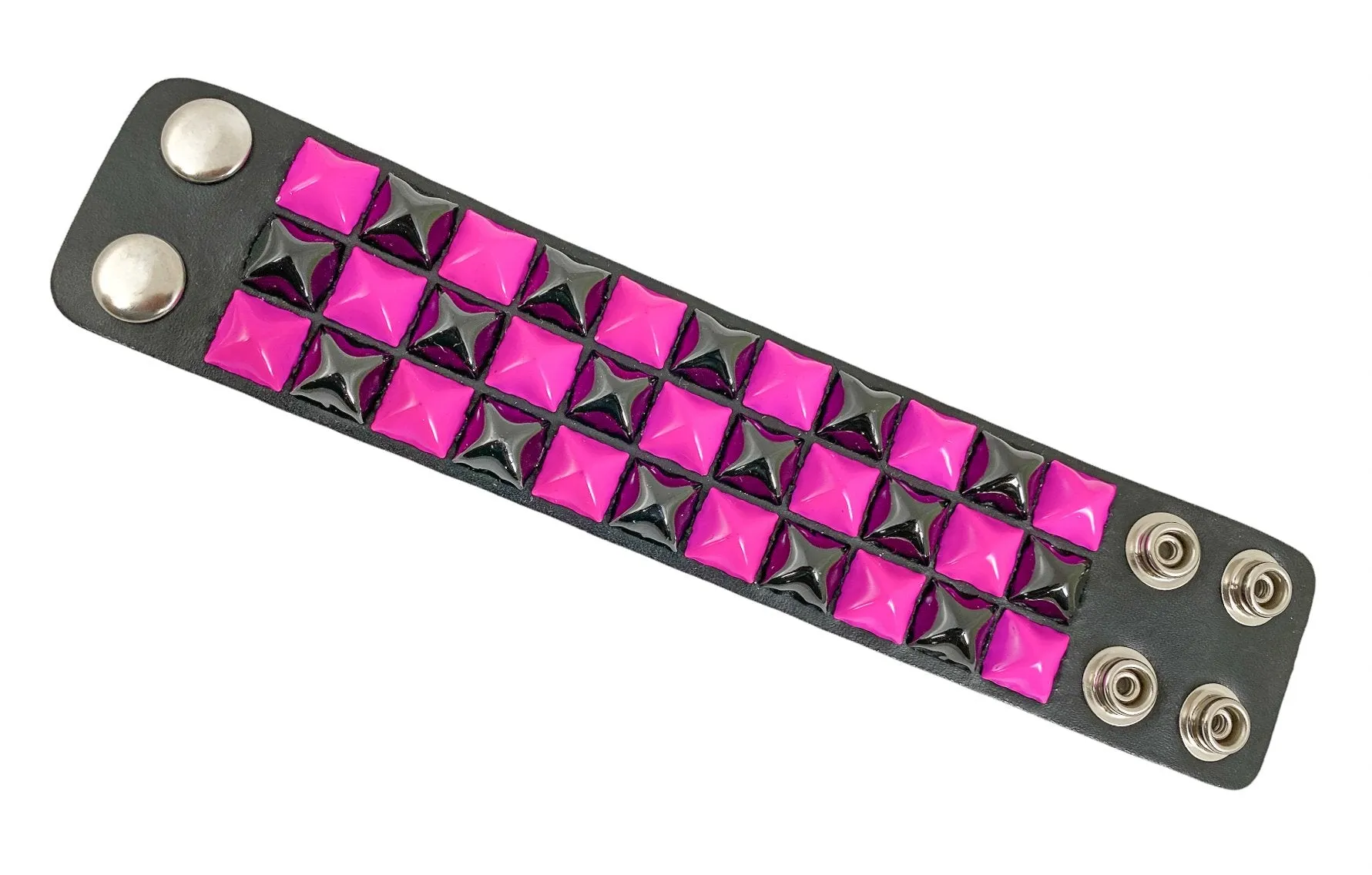 Checkered Studded Bracelet