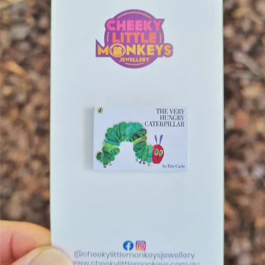 Cheeky Little Monkeys | The Very Hungry Caterpillar book brooch