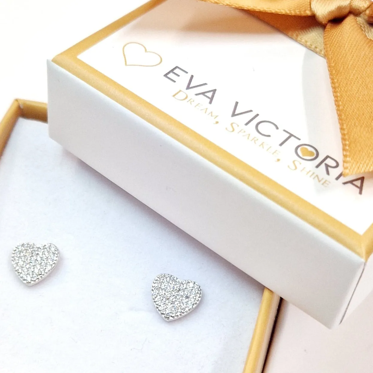 Children's Heart Pendant & Bracelet & Earrings Sterling Silver Set