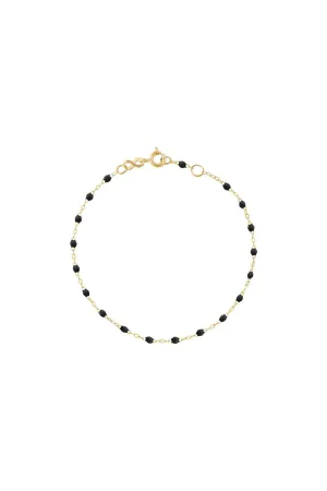 Classic Gigi Yellow Gold 6'7" Bracelet -Black