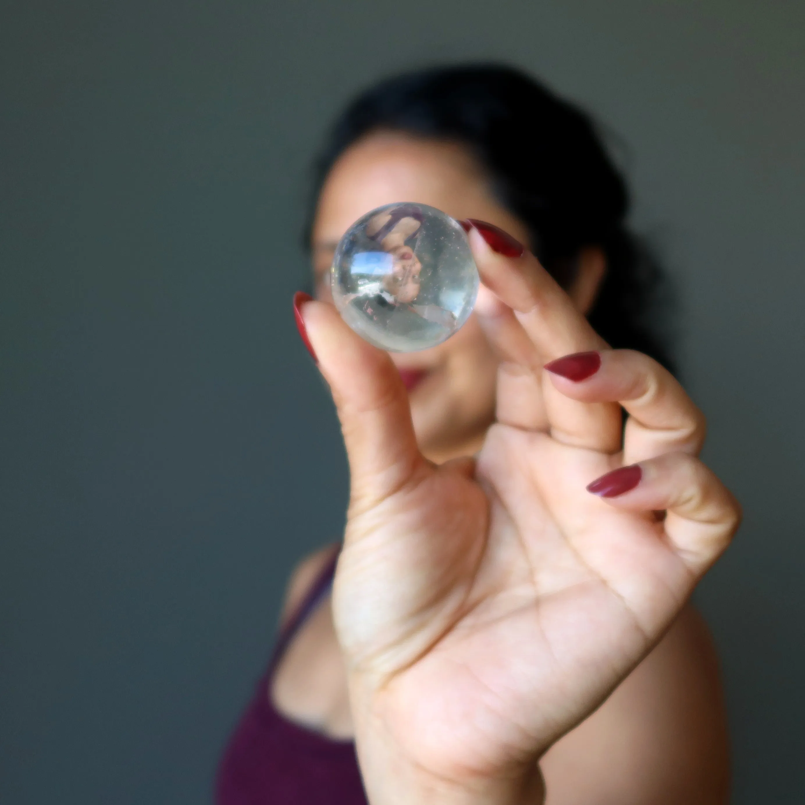 Clear Quartz Sphere Visions Crystal Ball