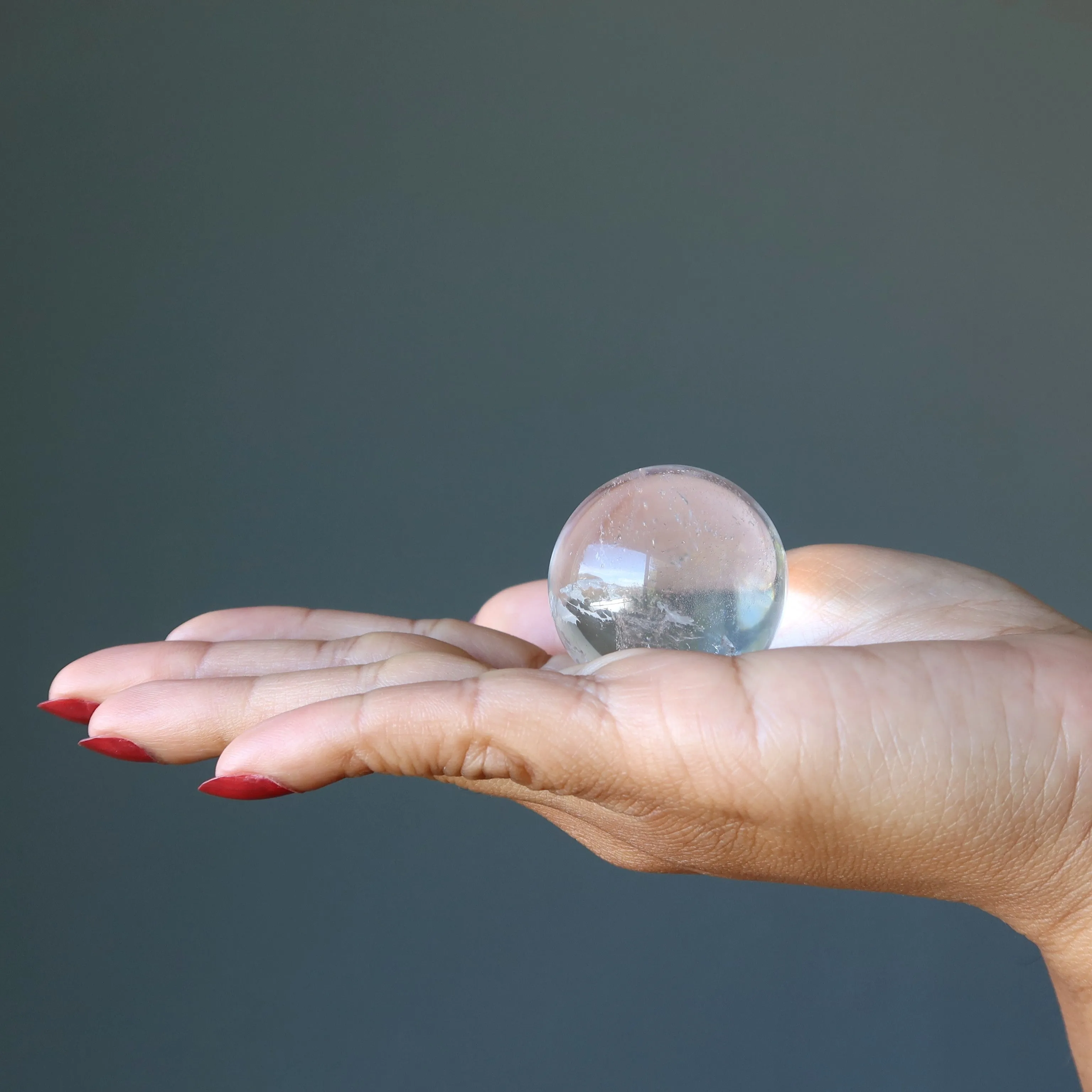 Clear Quartz Sphere Visions Crystal Ball