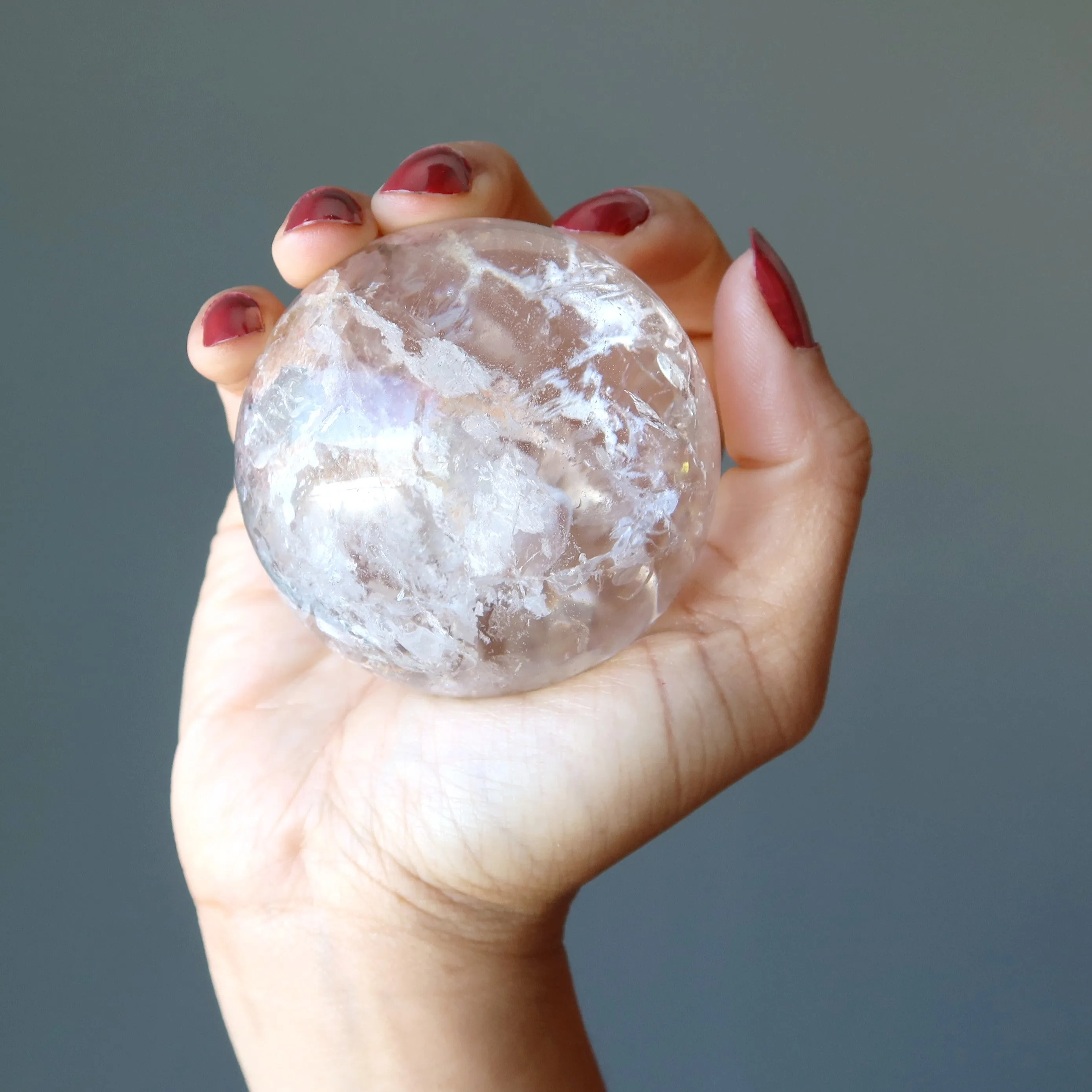 Clear Quartz Sphere Visions Crystal Ball