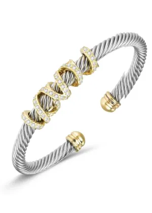 CZ Wrap Cable Cuff