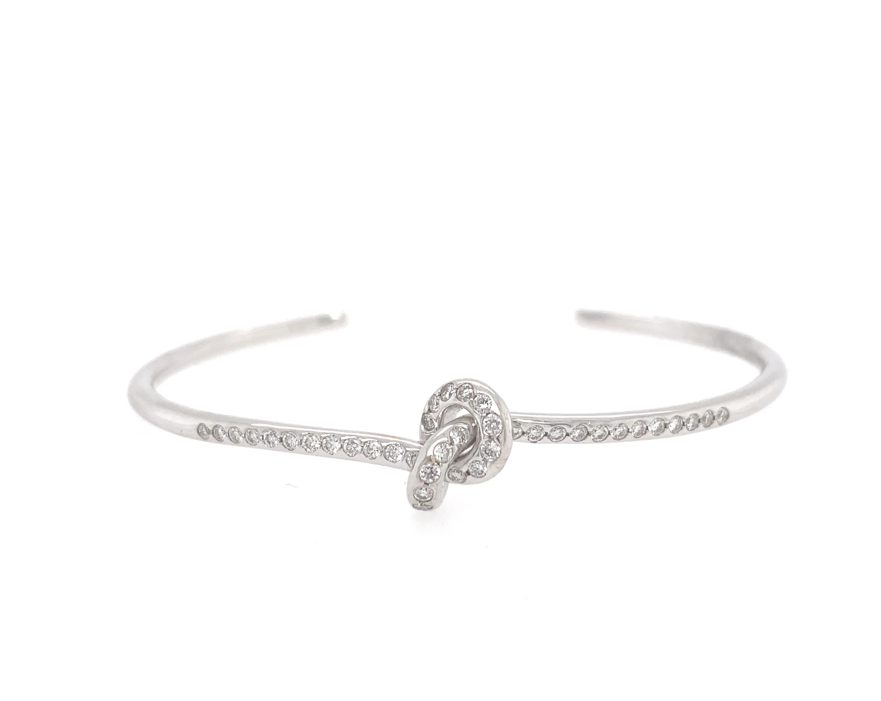 Diamond Knot Cuff Bracelet