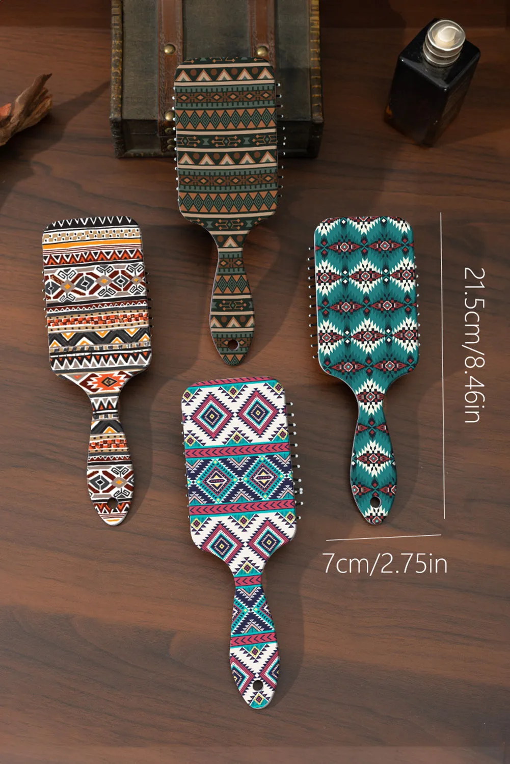 Elmwood Boho Geometric Print Air Cushion Comb