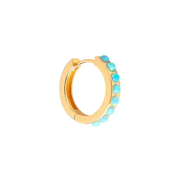 Fairley Blue Opal Crystal Midi Hoops