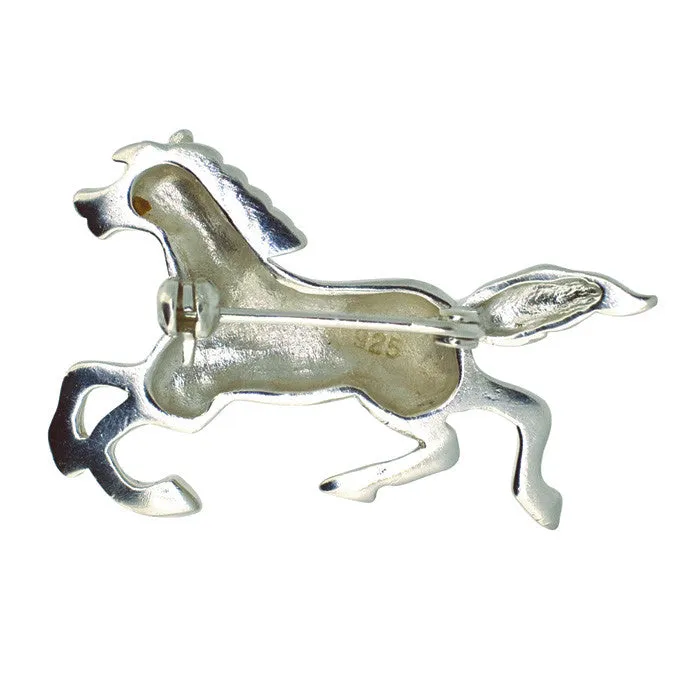 Galloping Horse Brooch