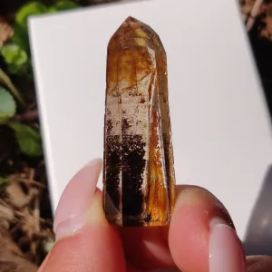 Garden Quartz Point, Lodolite Point (#13G)