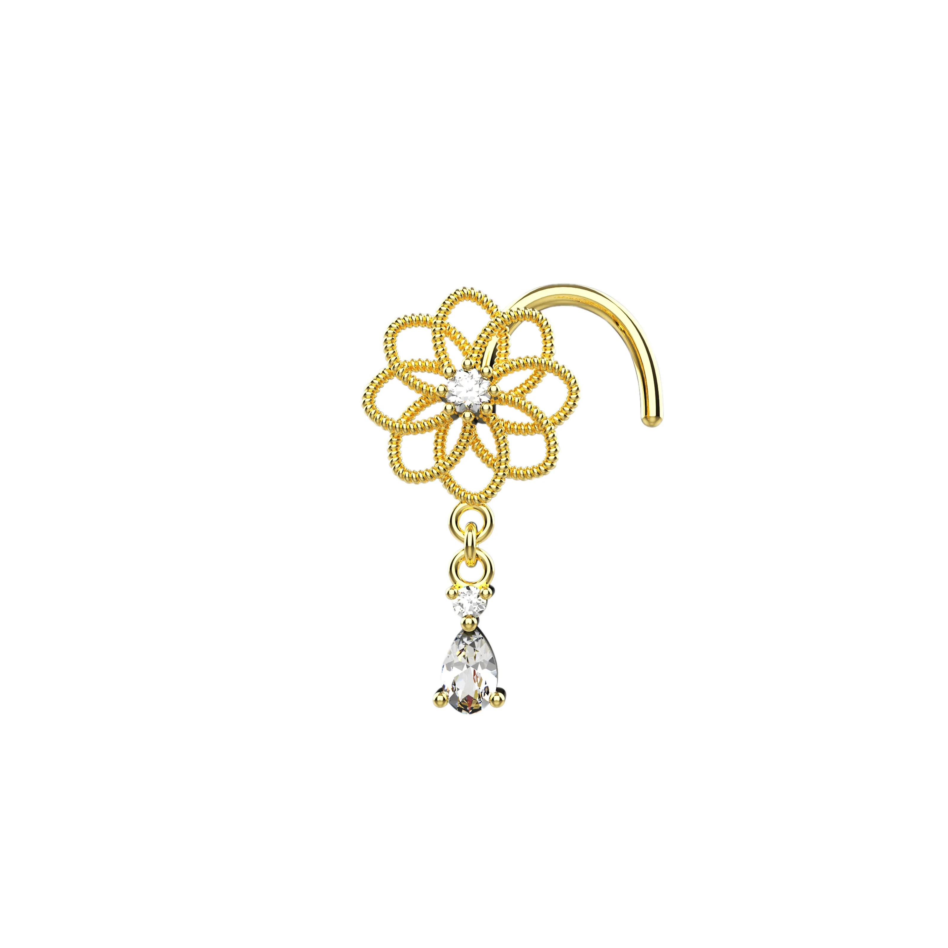 Gold Nose Piercing | Elegant Nose Ring Jewelry for Women