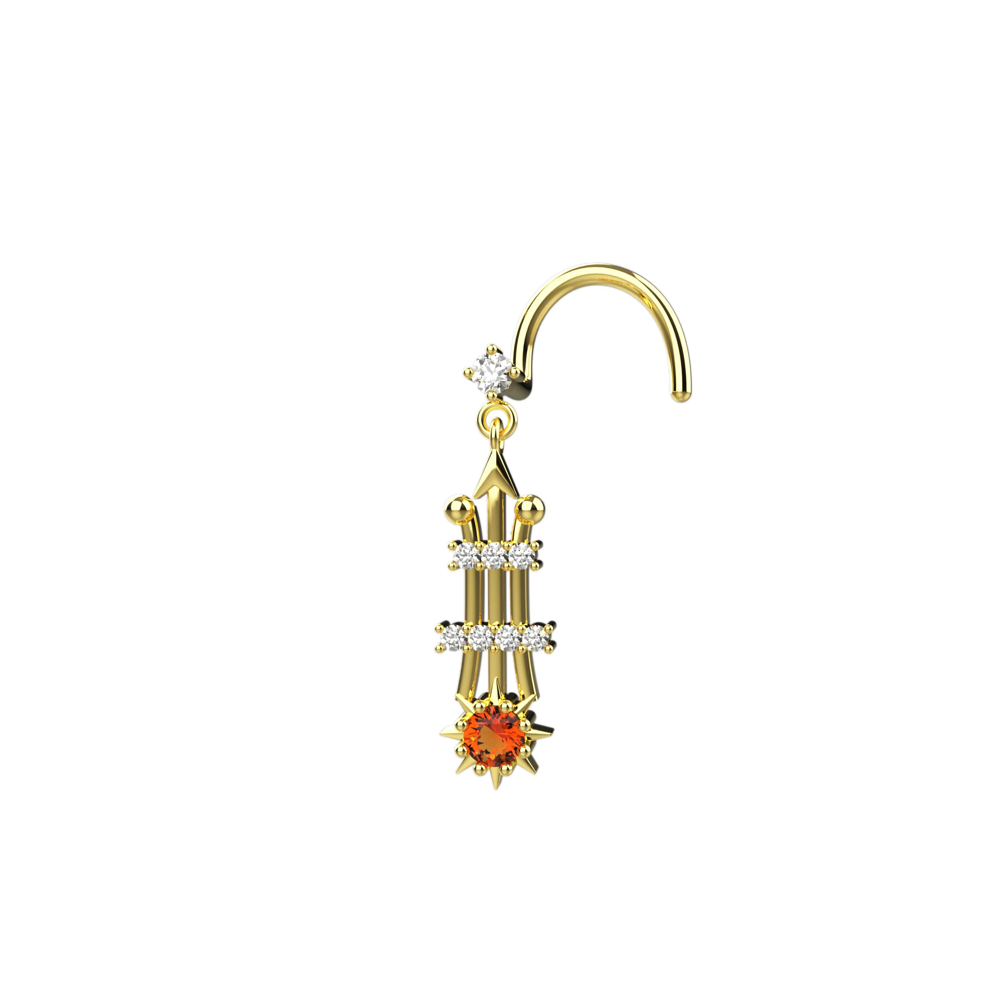 Gold Nose Stud – Classic Piercing Jewelry for Everyday Wear