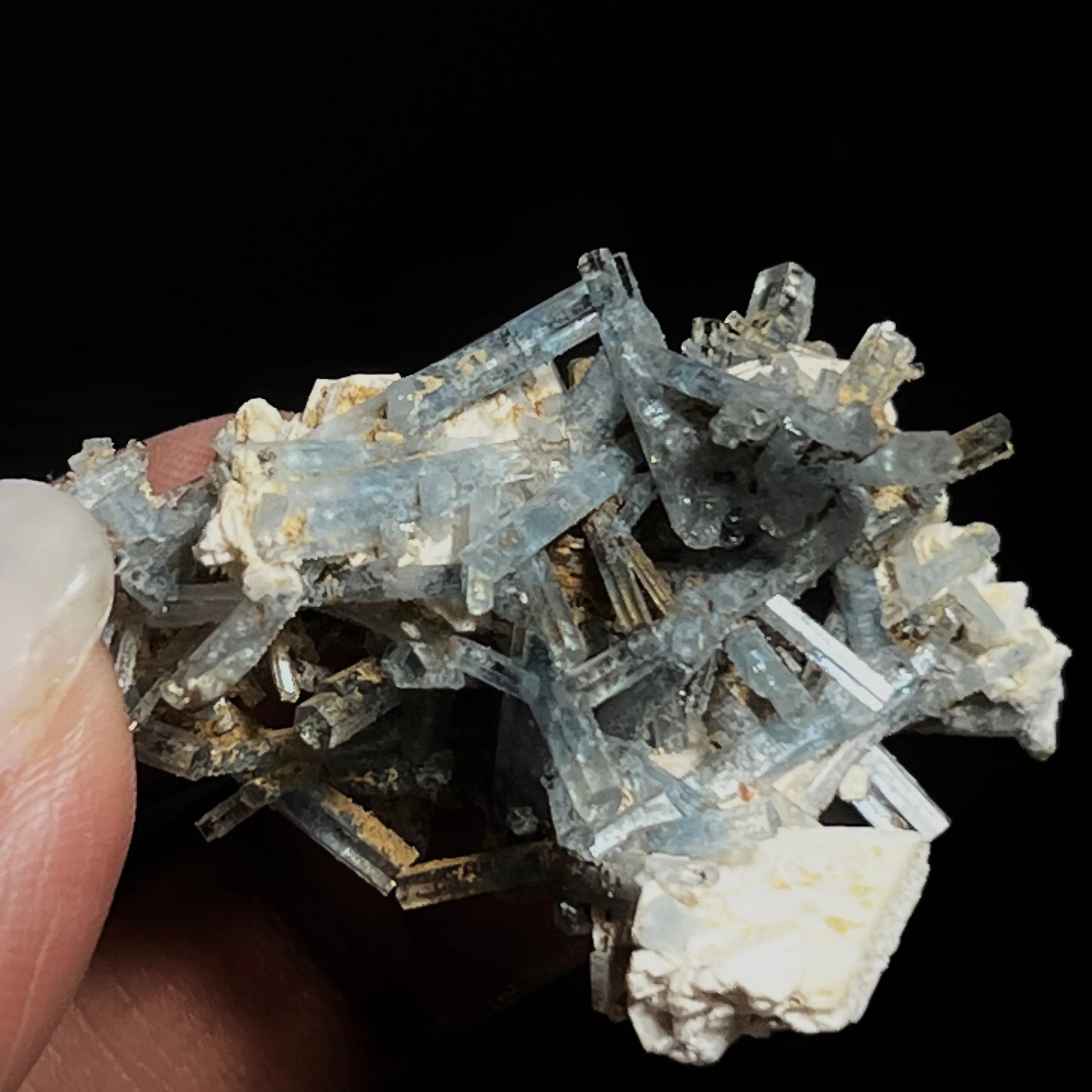 Gorgeous Aquamarine Specimen with Feldspar, Erongo Mountain, Erongo Region, Namibia, Erongo Aquamarine Crystal, Crystal Healing