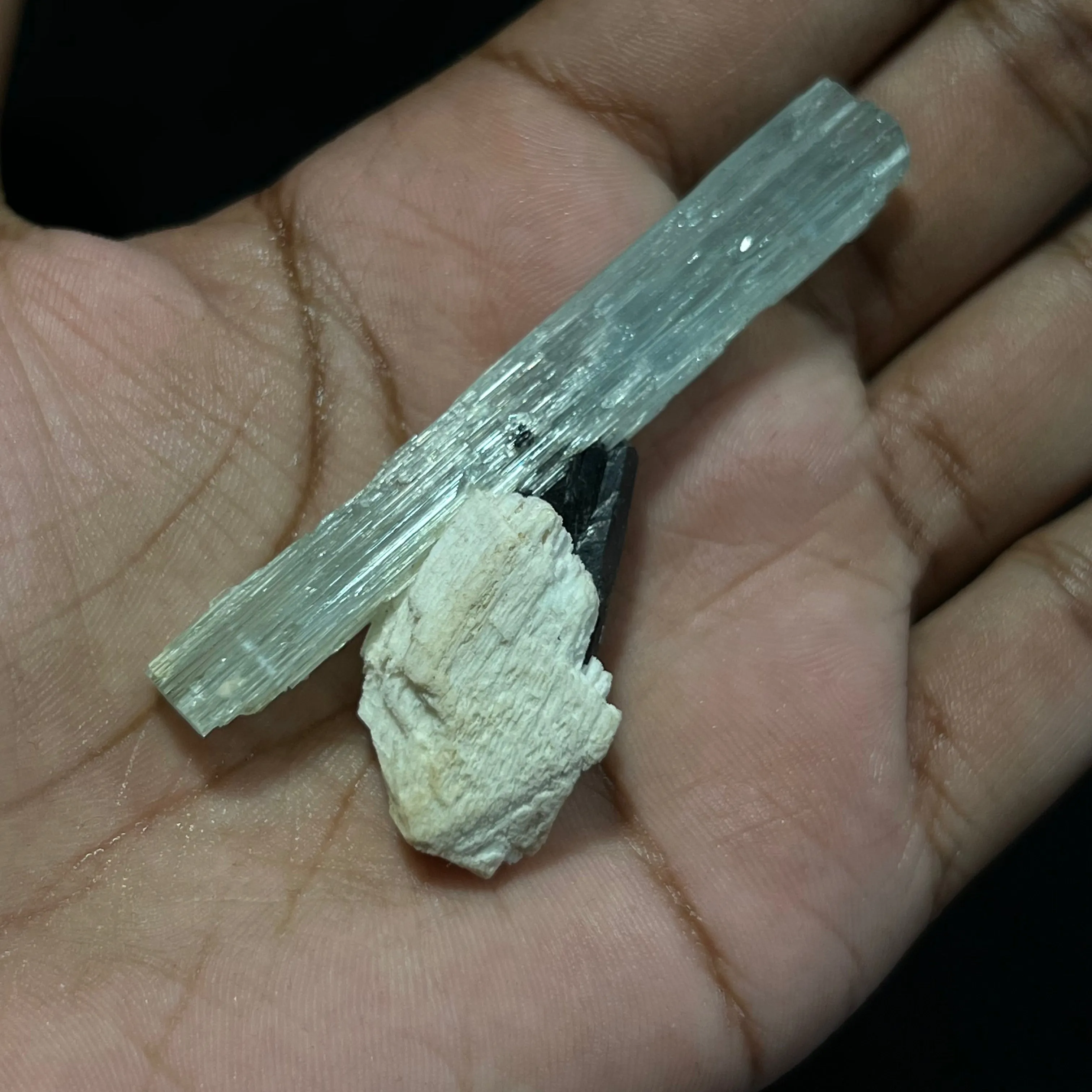 Gorgeous Blue Aquamarine Specimen with Tourmaline, Erongo Mountain, Erongo Region, Namibia, Erongo Aquamarine Crystal, Crystal Healing