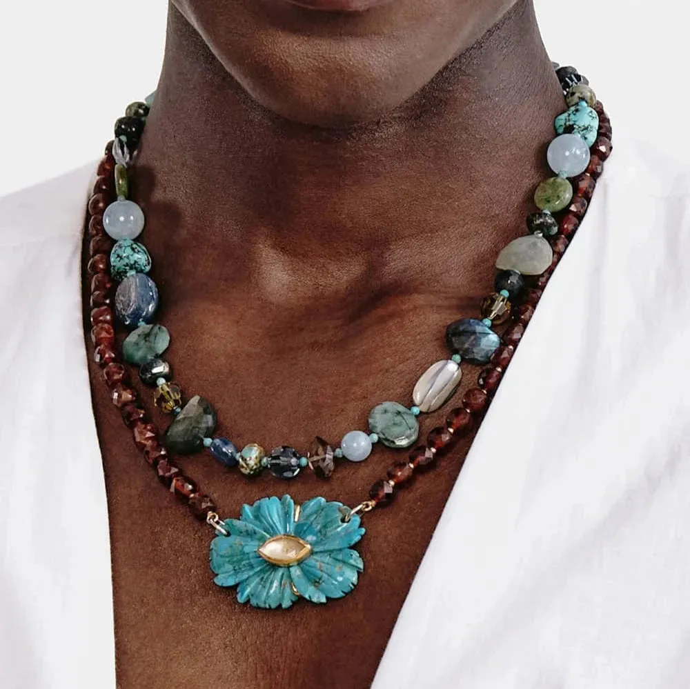 Green Mix Pandora Necklace
