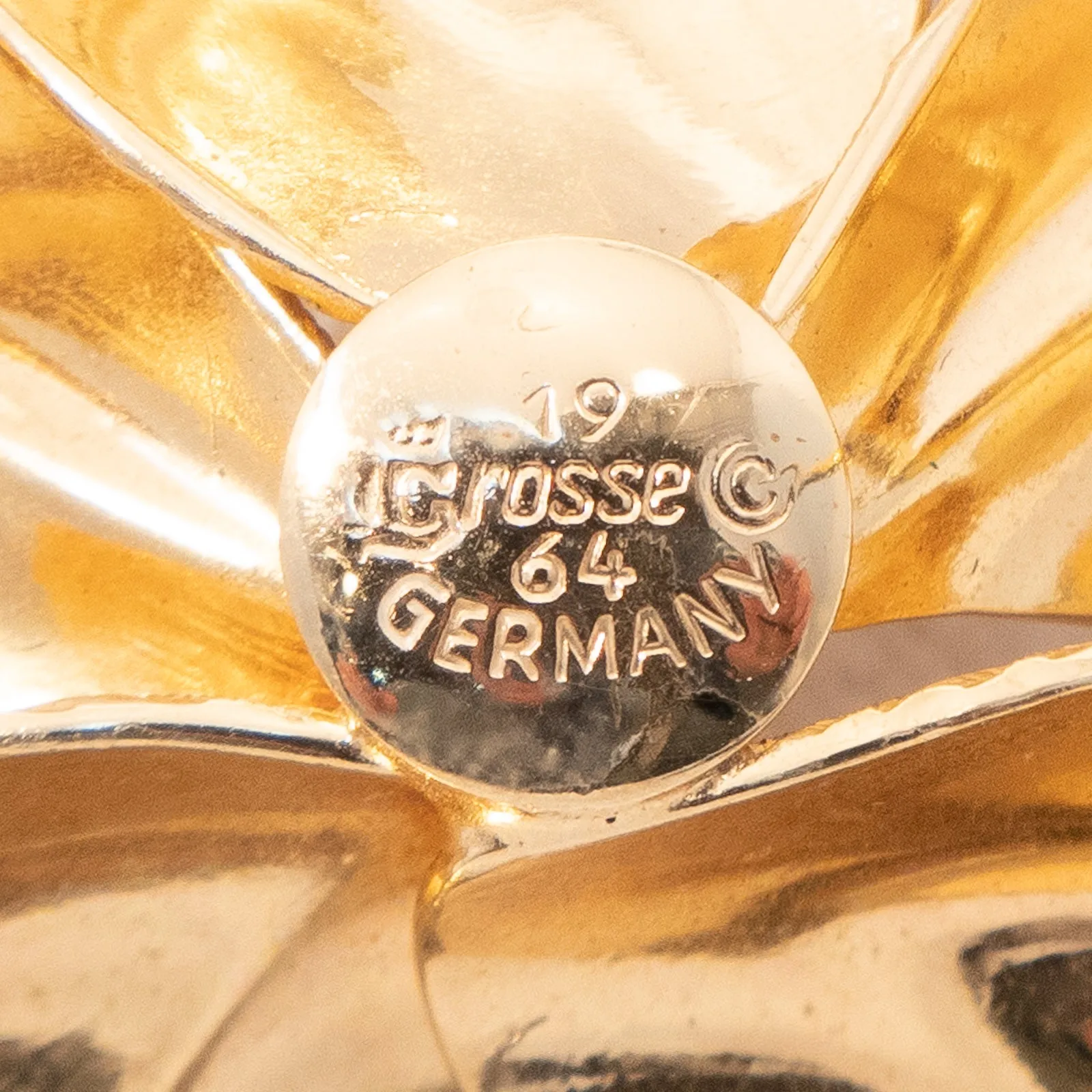 Grosse Germany 1964 Flower Brooch