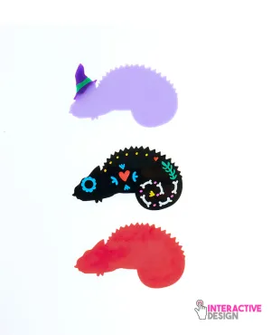 Halloween Party Inserts for Chameleon Brooch