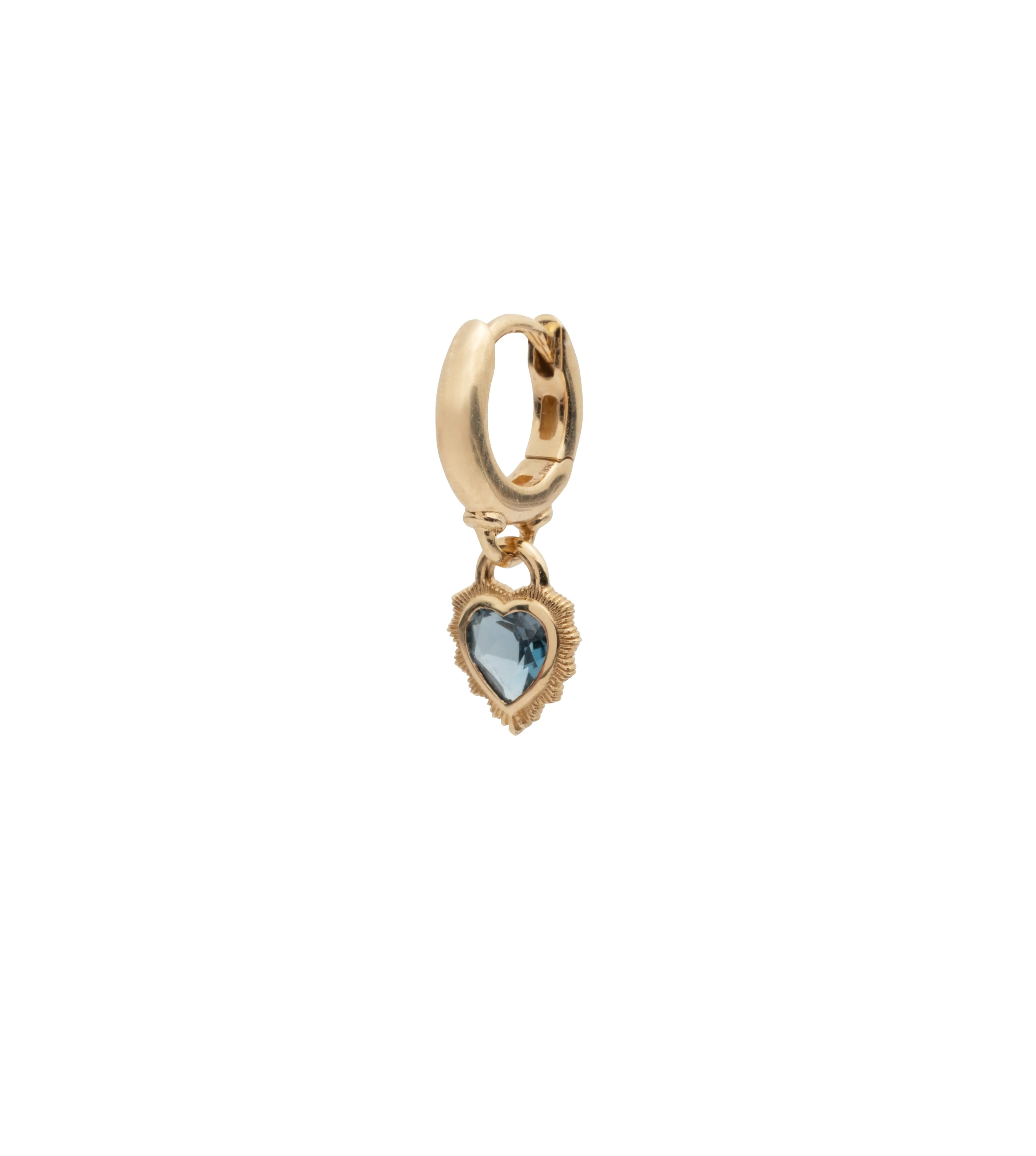 Heart: London Blue Topaz Drop Earring