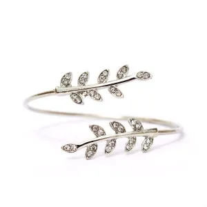 Joker & Witch Grecian leaves Silver Bracelet for women