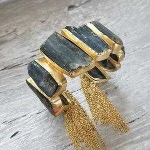 Labradorite Rough Handcrafted Cuff Bracelet