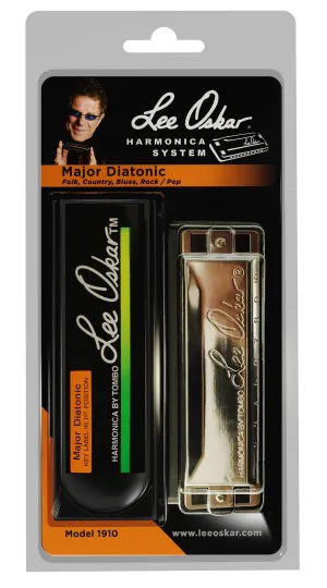 Lee Oskar 1910BP-A Major Diatonic Harmonica Blister Pack, Key Of A