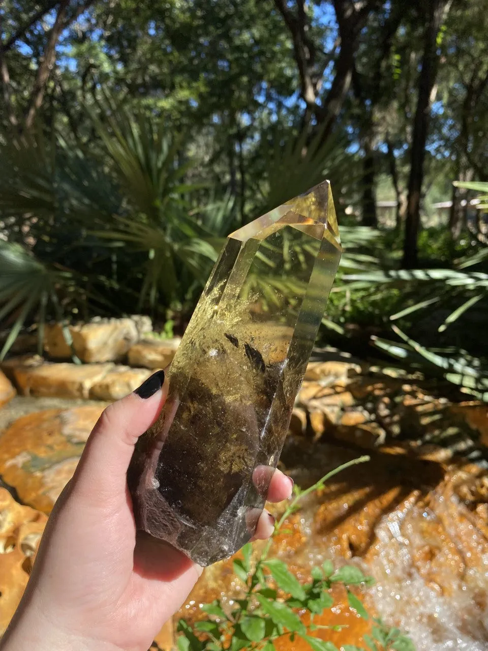 Lemon/Smoky Quartz Point