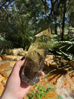 Lemon/Smoky Quartz Point