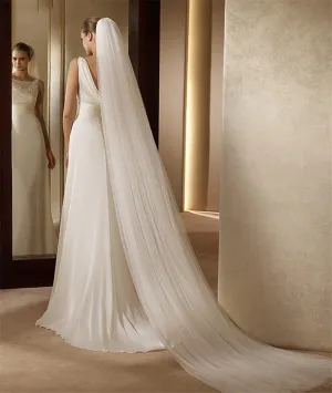 Long Sheer Voile Veil