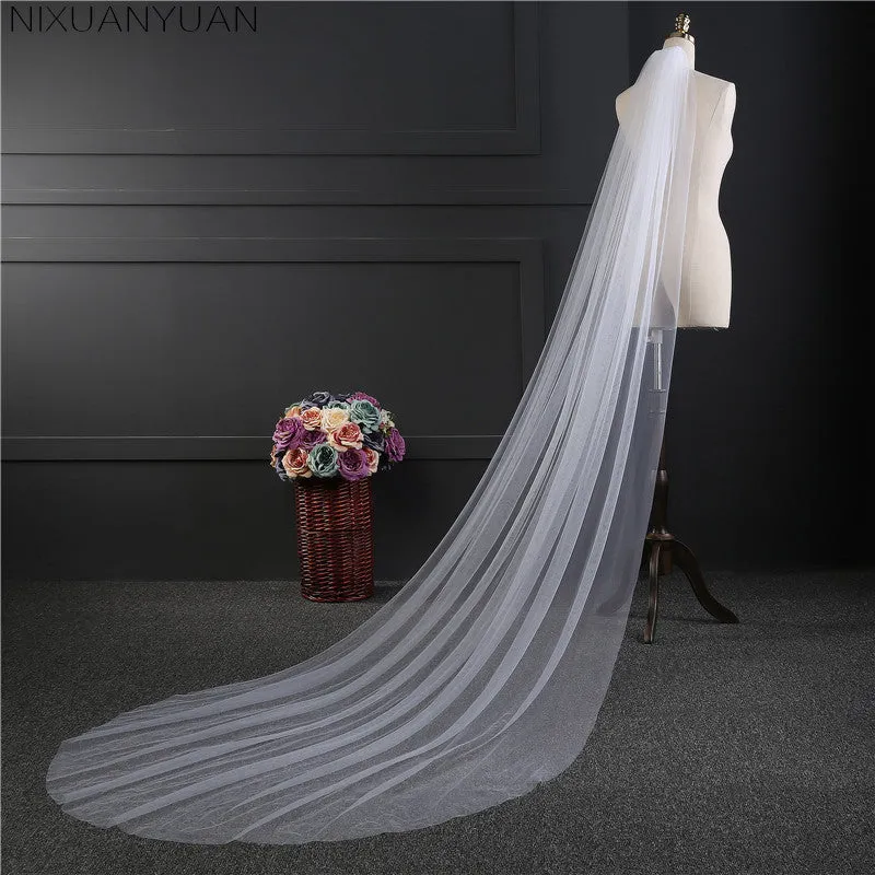 Long Sheer Voile Veil