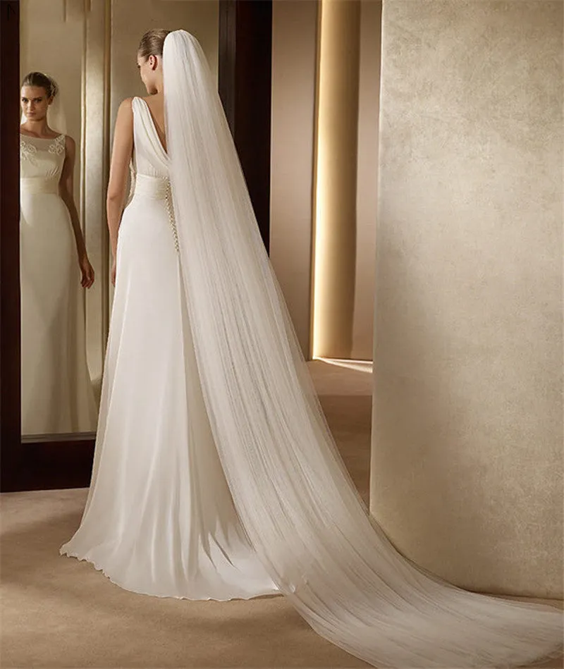 Long Sheer Voile Veil