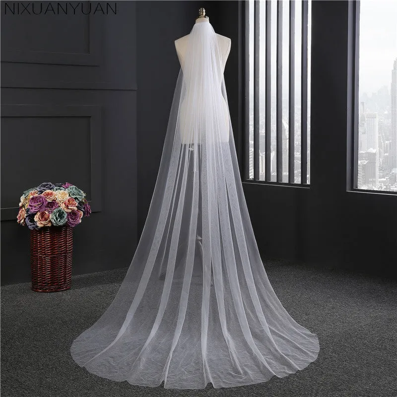 Long Sheer Voile Veil
