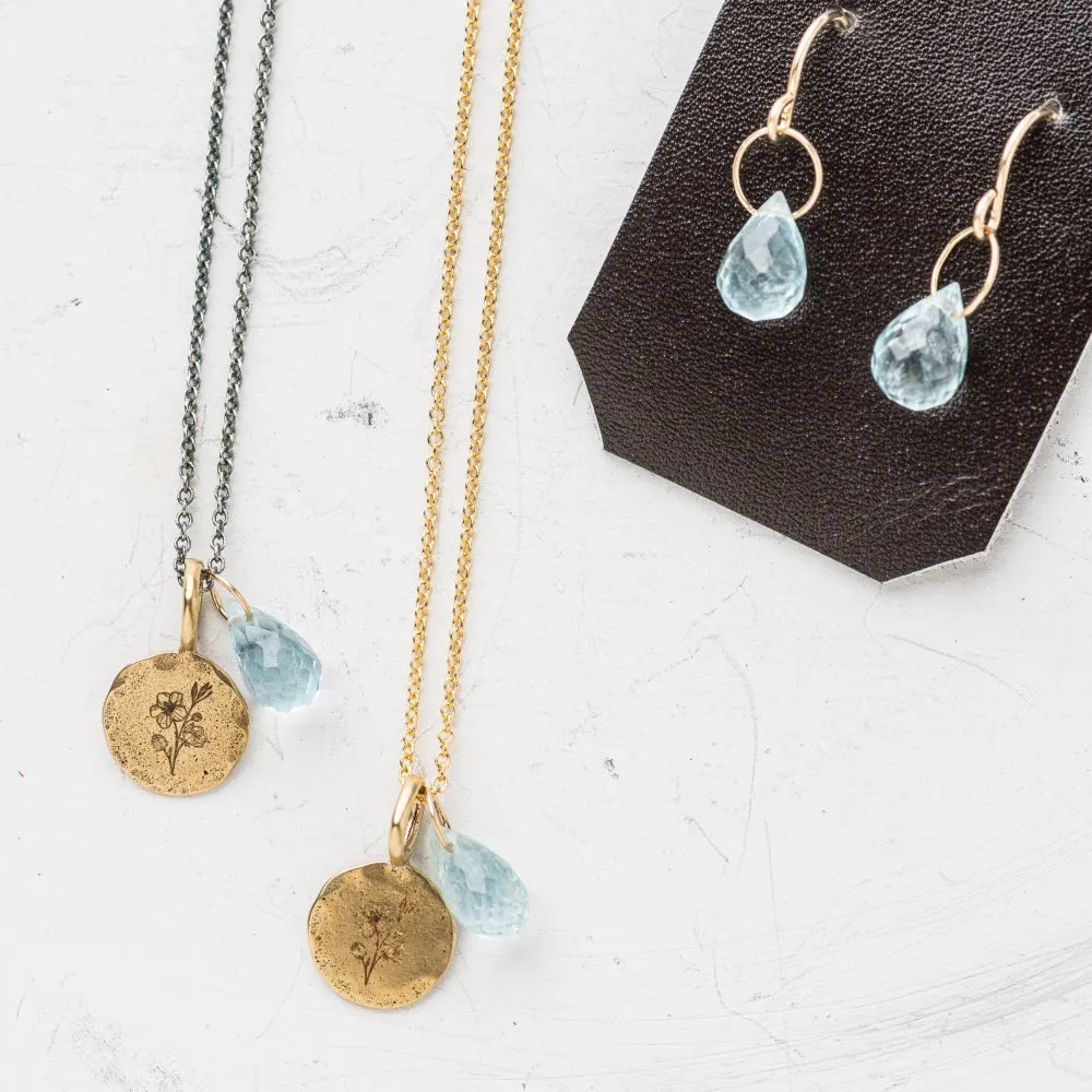 March Birth Flower Necklace: Cherry Blossom