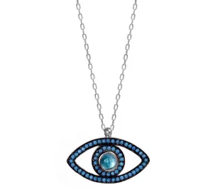 MARINA EVIL EYE SILVER NECKLACE