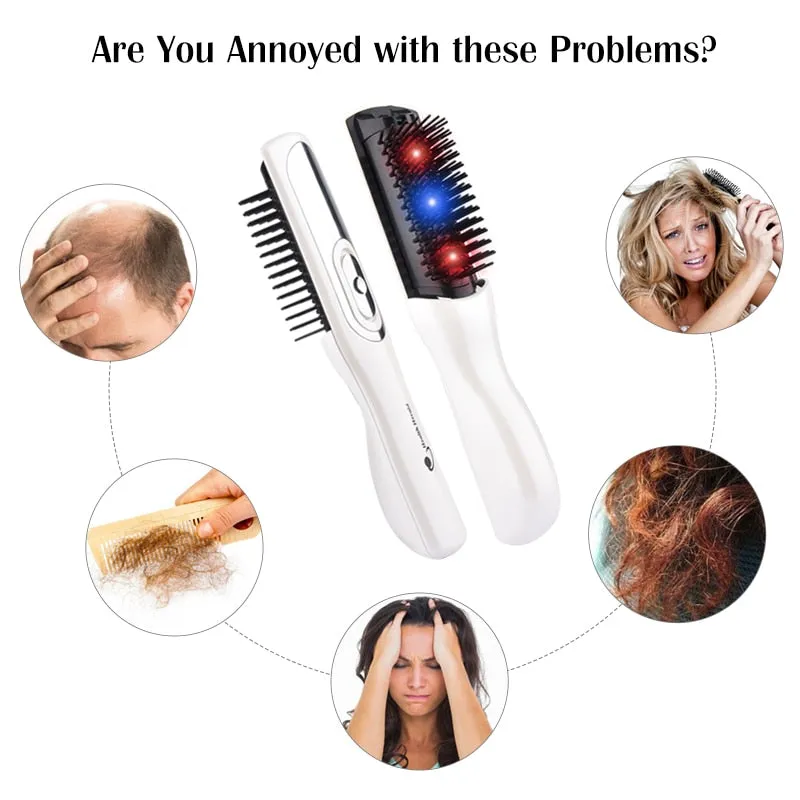 Massage Hair Growth Laser Comb Infrared Comb Nano Anti Hair Loss Brush Red Light Health Hair Care Scalp Tangle Comb Brush